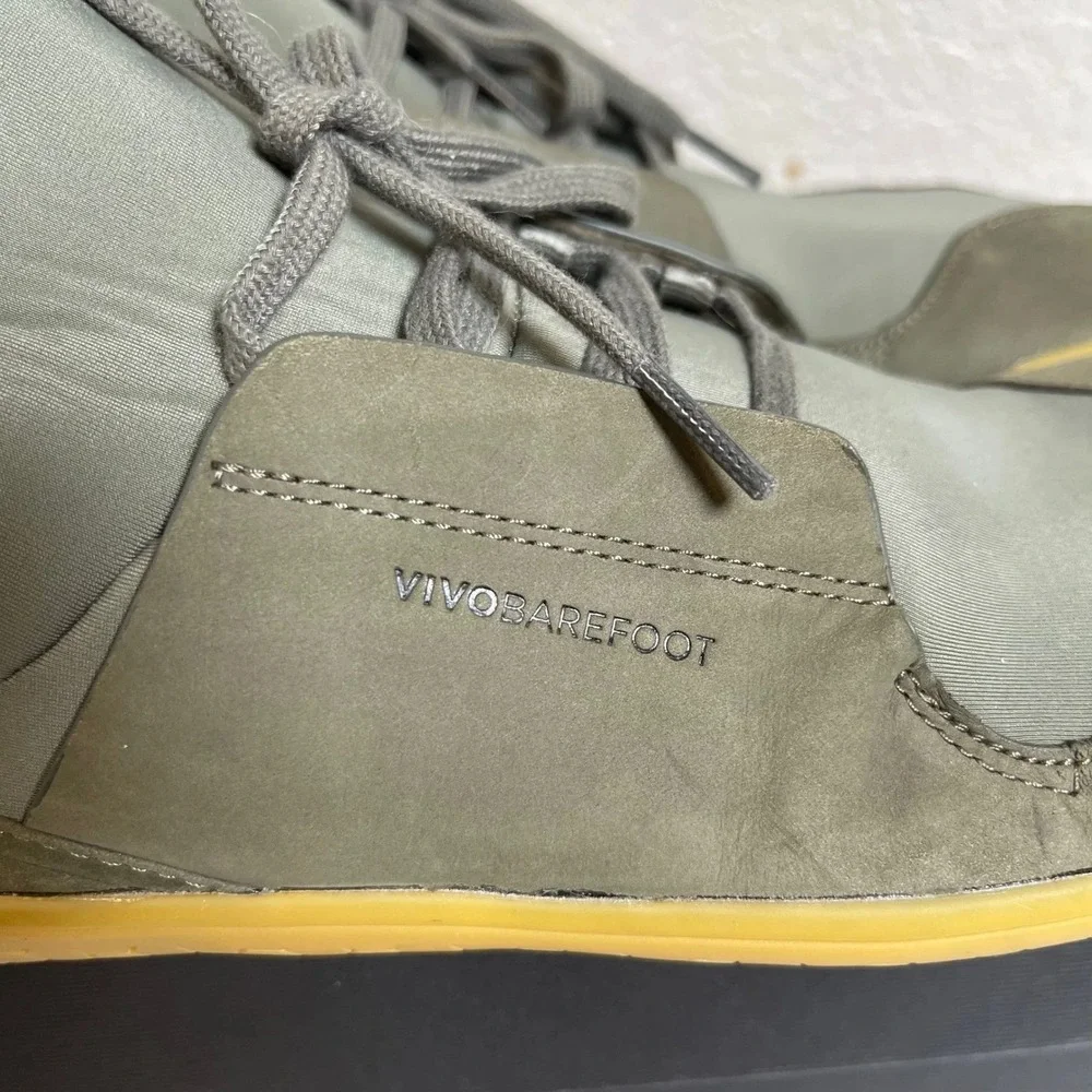 Vivobarefoot Kasana Ghillie Olive Green Kanna Comfort Sneaker Womens 41 EU/10 US
